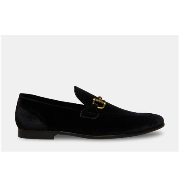 Steve Madden Men\'s Delrayy Black Velvet Loafers Shoes Size 11 main image 6